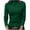 Green, variant on Lenpel Women's Thermal Shirts Fleece Lined Turtleneck Long Sleeve Pleated Front Slim Base Layer Tops Soft Undershirts(Black,X-Large)