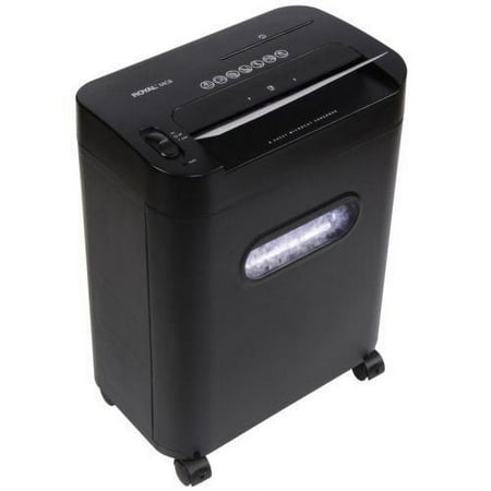 Royal MC8 8-Sheet Micro-Cut Paper Shredder, CD Slot, Black