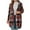 Hot Pink, variant on Axiiglly Plaid Jacket for Woman Long Zip Up Hoodie Casual Fall Jackets with Pockets XXL