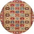 thumbnail image 1 of Ahgly Company Indoor Round Contemporary Red Southwestern Area Rugs, 5' Round, 1 of 6