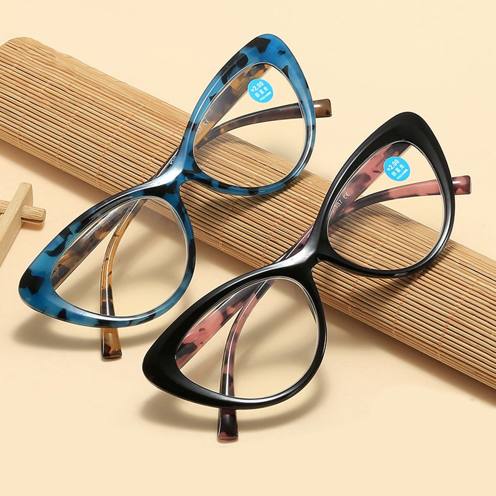 5 Pairs of Women Retro Cat Eye Reading Glasses 1.00 Ladies Anti Blue Light Spring Hinge Tortoiseshell Readers +1.0
