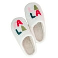 thumbnail image 5 of PacificPlex Womens Smiley Fuzzy Preppy Smile Slippers Retro Plush (8-8.5, Fa La La), 5 of 8