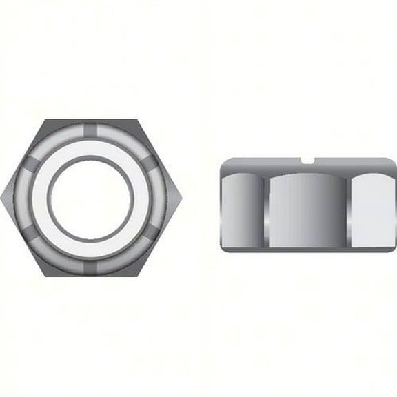 SeaChoice  00621; 10-32 Nylon Insert Locknut Stainless Steel 100/ Bag