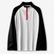 thumbnail image 4 of Amzcrzy - Sudadera Para Hombre, Color Liso, Cuello Redondo, Cremallera, Manga Larga, Deportiva Y Fitness, Color Negro, Talla M, 4 of 8