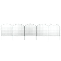 vidaXL Garden Fence Set Decorative Garden Fence Edging Landscape Fencing Green