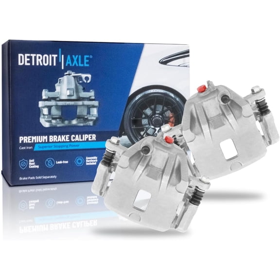 Detroit Axle - 2pc Front Brake Calipers for 1999-2002 Hyundai Elantra 2000-2001 Tiburon, Disc Brake Calipers with Brackets Replacement