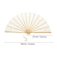 thumbnail image 2 of Minkissy Lightweight Wooden Foldable Hand Fan for Women, Romantic Design, Portable Accessory Perfect for Weddings and Special Occasions, 2 of 8