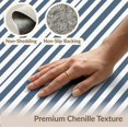 thumbnail image 6 of ODIKA 9'x12' Washable Area Rug Gingham Vintage Repeating Bands Crisp Graphic Striped Stripes for Master Suite, California King, Under Bed, Non-Shedding, Easy Care, 6 of 7