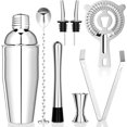 thumbnail image 1 of Ensemble de Cocktail 750ml, Ensemble de Cocktail en Acier Inoxydable 8 Pcs Shaker, Mixeur, Accessoires de Barman Professionnel, 1 of 5