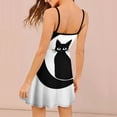 thumbnail image 2 of Black Cat Crescent Moon Slip Dress Dresses For Woman Fairy Dress, 2 of 6