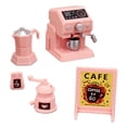 thumbnail image 1 of Máquina de café en miniatura,Cafetera de juguete en miniatura para casa de muñecas,Juego de cafetera para niños Juguetes de cocina,Electrodomésticos de cocina para juegos de, 1 of 8