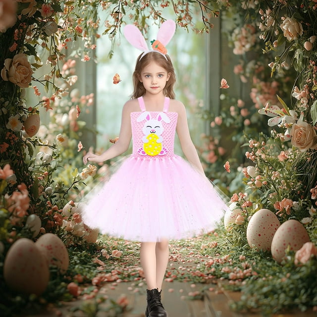 WEAIXIMIUNG Robe Fille Chaussures Costumes Petites Filles Cosplay Princesse Anniversaire Tout-Petit Enfants Bébé Tutu Robes 90