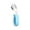 D, variant on Forks and Spoons Short Handled Fork Spoon 316 Stainless Steel Elbow Training for Childrens Tableware Learning to Spoons and Complementary Food