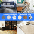 thumbnail image 3 of Non-Slip Rug Pads for Hardwood Floors, Anti-Slip Carpet Tape Stickers for Area Rugs, Keep Rugs in Place with Strong Adhesive & Flexible Material, No Residue Upon Removal, Square Shape for Maximum Grip, 3 of 7
