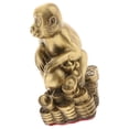 thumbnail image 2 of Pure Brass Chinese Twelve Animal Figurine Twelve Ornament Luck Charm Monkey, 2 of 7