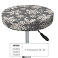 thumbnail image 4 of Hirioo Sparkling Snowflakes for Round Bar Stool Seat Covers Washable Stool Cushion Slipcover Elastic Bar Chair Covers for 12-14 Inch Chair-12 inch, 4 of 7
