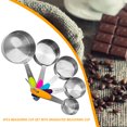 thumbnail image 4 of Juego de cucharas medidoras de 5 uds. Cucharadita de azúcar de acero inoxidable con escala (B) Ndcxsfigh Libre de BPA, 4 of 9