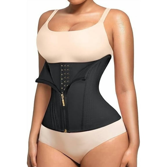 EHIW Waist Trainer for Women Latex Underbust Waist Cincher Corset Sport Girdle Hourglass Body Shaper , S