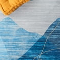 thumbnail image 6 of SAFAVIEH Tacoma Leon Abstract Machine Washable Runner Rug, Blue/Gold, 2'6" x 10', 6 of 8