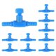 thumbnail image 1 of For 10 Pieces Plastic Aquarium Fish Tank 2 Way Air Pump Control Valves Blue, 1 of 5