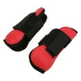 thumbnail image 4 of 1 par de botas para tendón de caballo, suaves, evitan resbalones, fáciles de pegar, botas de fetlock de caballo con carcasa de PU para caballos, patas delanteras rojas L, 4 of 14