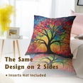 thumbnail image 6 of Seasonal Tree Painting Pillow Covers - Watercolor Leaf Pillow Cases 20x20 Abstract Nature Botanical Throw Pillows Set of 2 Farmhouse Home Decor for Room Bed Outdoor, 6 of 6