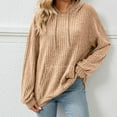 thumbnail image 4 of HAPIMO Sales Sweatshirt for Women Drawstring Pullover Tops Striped Color Patchwork Long Sleeve Relaxed Womens Hoodie Sweatshirt Teen Girls Clothes Yellow L, 4 of 8