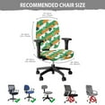 thumbnail image 6 of SCRAWLGOD St. Patrick's Day 2 PCS Removable Computer Office Chair Cover Cozy Universal Desk Chair Seat Protector Dustproof Swivel Chair Cover, Irish Flag Shamrock Stripe Polka Dot, 6 of 7