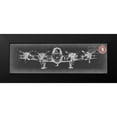 thumbnail image 2 of Ethan Harper 24x10 Black Modern Framed Museum Art Print Titled - Aeronautic Collection F, 2 of 5