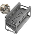thumbnail image 1 of Stainless Steel Sink Organizer Rack – Double-Layer Kitchen Countertop Storage Shelf with Drainage Holes for Utensils, Sponges & Cloths, 1 of 5