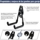 thumbnail image 3 of 12 Ganchos de Garaje Resistentes Antideslizantes con Tornillos, Ganchos de Garaje Organizador Multiusos, Bicicletas, Escaleras y Artículos Voluminosos (Negro-12 piezas), 3 of 4