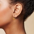 thumbnail image 3 of Aretes Aros Dorados con Baño de Oro 14K Hipoalergénicos para Mujer, 3 of 6