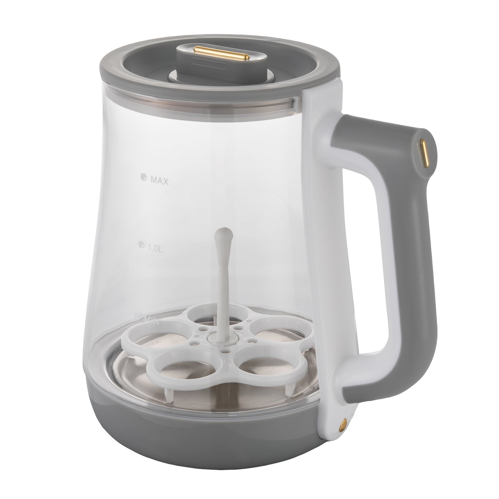 Electric Tea Kettle, 1.8L Glass Tea Maker with 304 Stainless Steel Filter, 12 Preset Functions and Digital Display for Home and Office Use