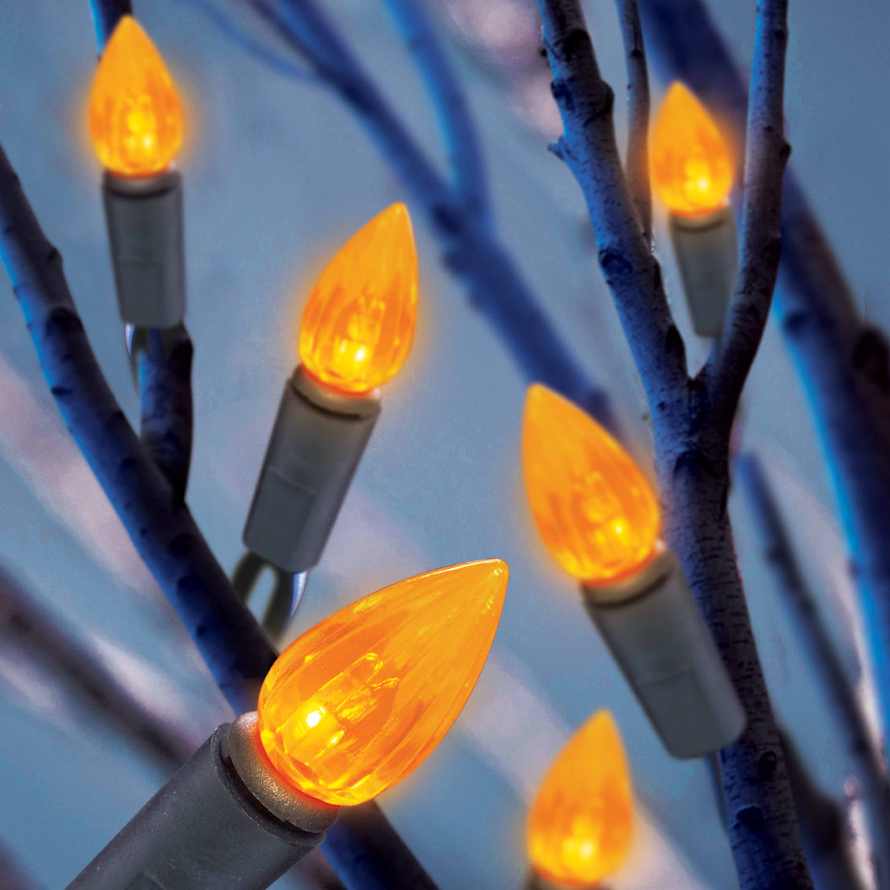 50 Count String Orange LED Light Set