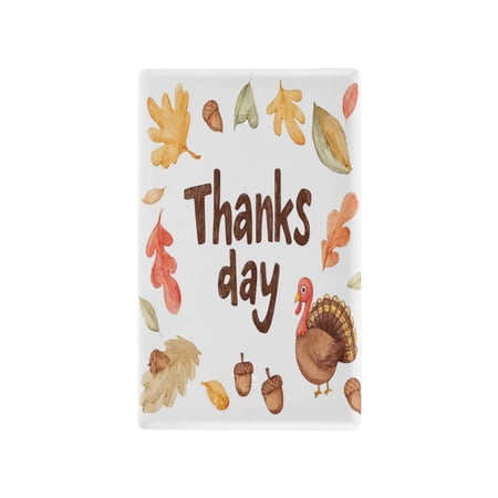 IAUYY Retardant PC Material Duplex Outlets Switch Plate Covers Easy DIY Installation with Screws Light Switch Cover Plate Little Turkey and Acorns
