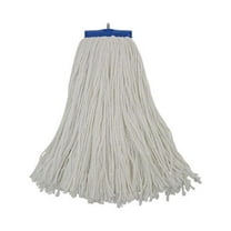 Boardwalk Cut-End Lie-Flat Wet Mop Head, Rayon, 16oz, White, 12/Carton