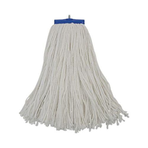 Boardwalk Cut-End Lie-Flat Wet Mop Head, Rayon, 16oz, White, 12/Carton