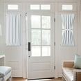 thumbnail image 5 of Front Door Curtain - 24.8 Wide by 40.2 Long Soft Linen Weave Pattern Fabric for Windows Rod Pocket Blinds for Entryway/Garage with Gather Tieback 1 Panel, 5 of 5