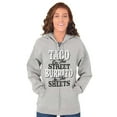 thumbnail image 3 of Raunchy Funny Tacos Tuesdays Burritos Unisex Plus Size Zip Hoodie Brisco Brands 4X, 3 of 6
