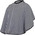 thumbnail image 3 of Adjustable Black and White Stripes Hair Cutting Cape Barber Salon Cloak Smock for Hairstyling, Unisex Adult & Kids, Waterproof (1PC), 3 of 9