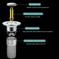 thumbnail image 6 of 3Pack Bathroom Sink Stopper For 1.1-1.3In Pop Up Drain Filter With Hair Strainer, 6 of 6