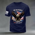 thumbnail image 4 of Independence Day Shirts for Men Patriotic American Flag Tshirts 250th Anniversary Independence Day Tees Tops (Dark Blue,XX), 4 of 6