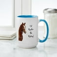 thumbnail image 4 of CafePress - Id Rather Be Riding! Horse Large Mug - 15 oz Ceramic Large White Novelty Mug, 4 of 4