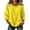 Yellow, variant on Summer Linen Tops for Women 3/4 Sleeve Crew Neck Lightweight Shirt Casual Loose Fit Tunic Blouse Yellow 2XL