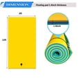 thumbnail image 5 of 12' × 6' Lily Pad Floating Mat - Tear-Resistant 3-Layer Foam for Water Recreation - Yellow, 5 of 7