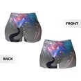 thumbnail image 6 of Yiaed Elephant Fireworks Celebration Print Women's Athletic Shorts Running Shorts Sporty Short High Waisted Elastic Workout Shorts for Yoga Gym Running & Sports -Large, 6 of 8