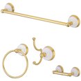 thumbnail image 1 of Kingston Brass BAK1111478PB Victorian 4-Piece Bathroom Accessory Set, 24"L, Polished Brass, 1 of 1