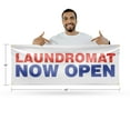 thumbnail image 2 of Laundromat Now Open Banner Sign 18 Inch x 48 Inch | 13 oz Vinyl with Metal Grommets | Heavy-Duty Single-Sided Outdoor Durable Printed High-Quality Weatherproof | Made in the USA, 2 of 6