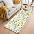thumbnail image 3 of Lemon Eucalyptus Area&nbsp;Rug 2x6ft Wildflowers Farm Country Fruit Leaf Plant Non-Slip&nbsp;Washable Square&nbsp;Rugs Soft Felt Indoor Floor Mat for Bedroom Kitchen Living Room Bathroom, 3 of 9