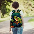 thumbnail image 6 of Lightweight Backpack Frog School Bag Travel Laptop Daypack for Men Women Casual Rucksack, 6 of 6